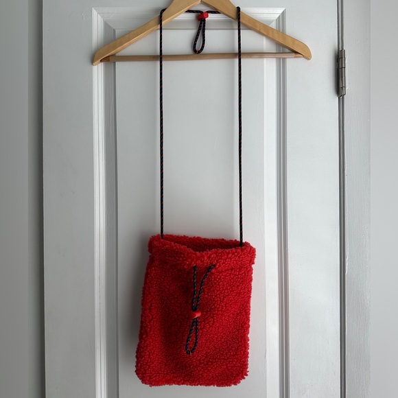 TNA Red Sherpa Crossbody Bag - Picture 2 of 5